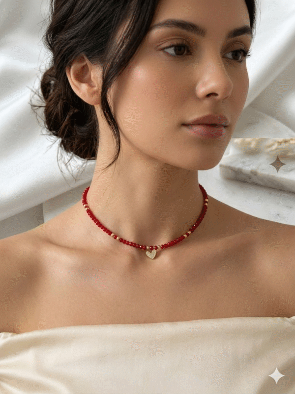 Choker Luna Red