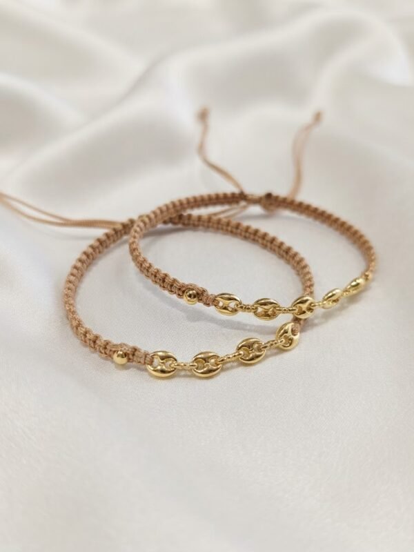 1000312582 Pulsera Pareja Beige