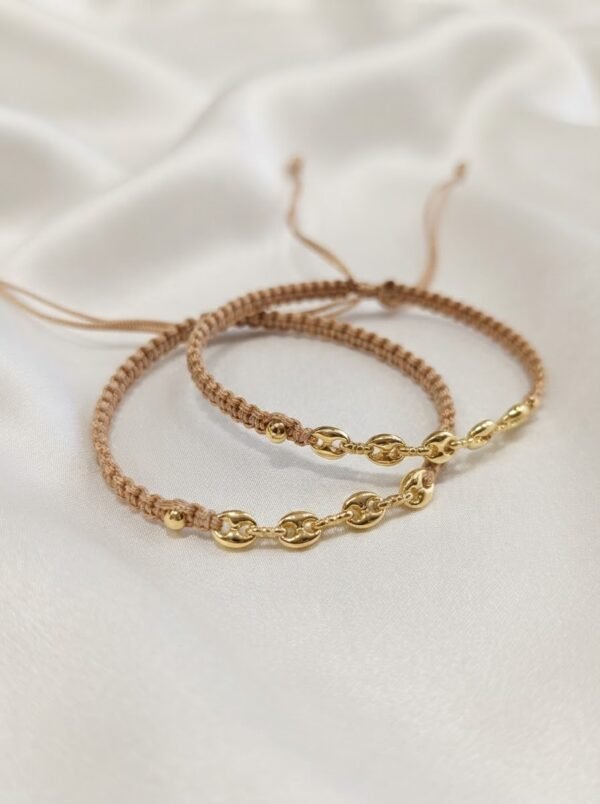 Pulsera Pareja Beige